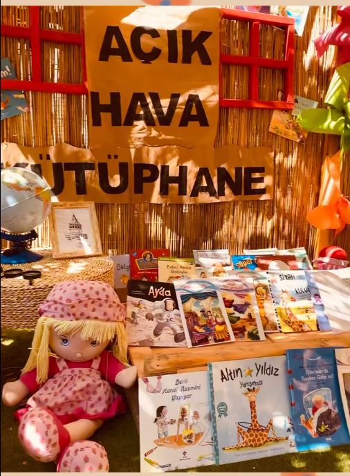 Çocuk Kalbi Bahçesi Açık Hava Kütüphanesi Açıldı !